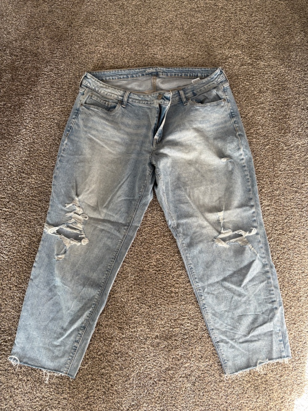 Women’s Distressed Light Blue Jeans